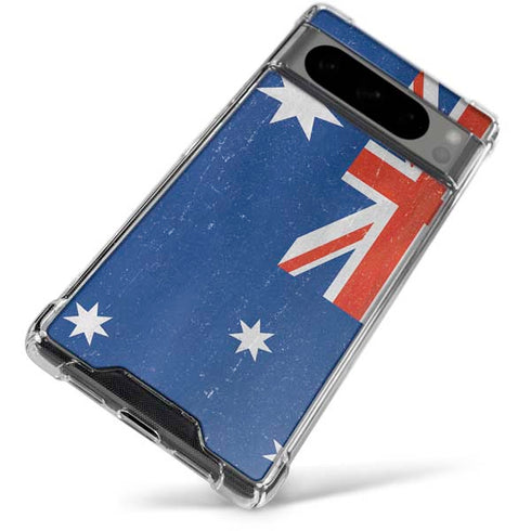 Australia Flag Distressed Google Pixel 8 Pro Clear Case